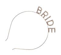 SAFIGLE 1pièce Bandeau De Mariée Bride Avec Lettre Accessoire Éblouissant Pour Célébrations De Mariage Et Fêtes
