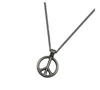 SAFIGLE 1pièce Collier Vintage Anti-guerre Bijou De Graduation Avec Symbole De Paix Retro Pour Et Classmates Noir