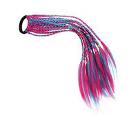 SAFIGLE 1Pièce Perruque Tressée pour Garçon Fille Décor Coloré Tresses Élastiques Accessoire de Coiffure pour Fêtes et Jeux