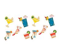 SAFIGLE 2 Ensembles Broches Carton Hawaii Épingles Décoratives Pour Accessoires De Vêtements Écharpes Et Chapeaux De Fête 5 Pièces * 2