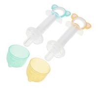 SAFIGLE 2 Ensembles Kit D’Allaitement, Distributeur de Remède Koala PP | Silicone Souple, Contrôle Précis du Débit, Prise Main, pour Petits Chiens et Petits Mammifères