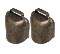 SAFIGLE 2 Pcs Cloches Épaisses en Fer pour Vache et Cheval, Accessoires Agricoles Élégants, Décoration Suspendue pour Ferme et Maison, Sonnaille Anti-Perte