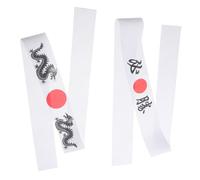 SAFIGLE 2 pièces Bandeau Japonais Ninja pour Karaté et Cuisine Lot de Bandanas Multifonctions Tissu Confortable avec Imprimé Karaté Accessoire Élégant pour Arts Martiaux et Usage