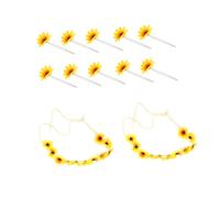 SAFIGLE 2 Pièces Bandeaux Floraux avec Épingles à Cheveux Marguerites et Filles Accessoire de Tête Éblouissant et Unique pour Toutes Occasions