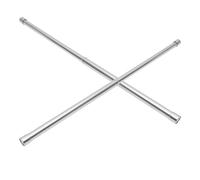 SAFIGLE 2 Pièces Barre de 56 en Télescopique de Acier Inoxydable Penderie Argenté, Support Robuste, Ajustable à 100 Cm, Installation par Tension pour Armoires et Buanderies