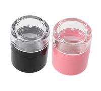 SAFIGLE 2 pièces Boîte Rechargeable pour avec Applicateur Éponge et Miroir Flacon de Shampoing Sec Voyage Volumisant pour Ligne de Cheveux Portable et Réutilisable