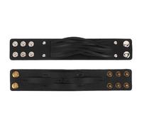 SAFIGLE 2 Pièces Bracelet Large Cuir PU pour Homme de Style Punk avec Détails Cloutés Ajustable et Confortable pour Usage et Événements Spéciaux