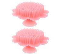 SAFIGLE 2 Pièces Brosse de Massage du Chevelu pour Silicone Brosse de Bain pour Cheveux de Nourrisson à Shampoing pour Croûtes de Lait