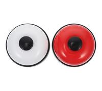 SAFIGLE 2 pièces Cloche de Service Main et Signal Fort pour Jeux Formation Animaux et Aide Personnes Âgées Sonnette Réception Multifonctionnelle Table