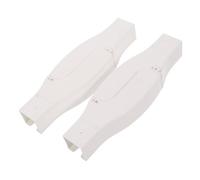 SAFIGLE 2 Pièces Connecteur de Rail de Plafond Flexible | Design Croisé pour Rail Droit, Plastique, Installation Facile, Ouverture Fluide, Usage en Intérieur