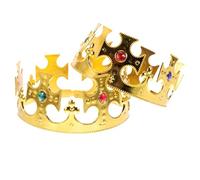 SAFIGLE 2 Pièces Couronne de Fête dHalloween, Couronne de Reine en Plastique, Couronne Médiévale Antique Royale, Accessoire de Costume pour Adultes, dAnniversaire