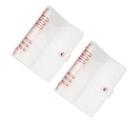 SAFIGLE 2 Pièces Couverture de Carnet à Anneaux pour Agenda Lot de Protection et Flexible pour Usage Scolaire ou Professionnel