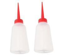 SAFIGLE 2 pièces Distributeur Huile Plastique avec Bec Rouge pour Machine à Coudre Embout Précis pour Huilage Exact pour Couture Broderie et Usage Automobile