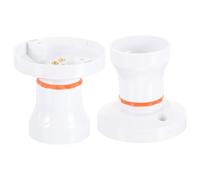 SAFIGLE 2 pièces Douille Lampe et Double Usage Résistante Chaleur Support Plafond Polyvalent Lot de Adaptateurs de Douille pour Ampoule Facile à Installer