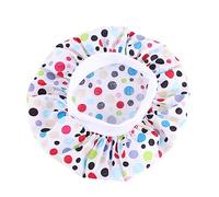 SAFIGLE 2 pièces Élastique pour Garçon Fille Chapeau Rond à Large Bord Pineapple Points Colorés de Confortable et Pratique pour Préserver Cheveux des Garçon Fille Pendant Sommeil