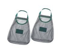 SAFIGLE 2 pièces Filet Réutilisable pour Légumes et Fruits Maille Polyester Résistante Suspendu pour Rangement Aéré Ail Oignons et Fruits Garde Fraîcheur Prolongée