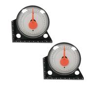 SAFIGLE 2 pièces Inclinomètre à Aiguille Haute Précision Mesureur Angle pour Pose Carrelage Goniomètre Inclinaison pour Surfaces Métalliques Outil de Contrôle Angle pour Bricolage et