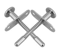 SAFIGLE 2 pièces Loquet à Ressort pour Lit Verrouillage Pratique et Goupille de Verrouillage Plunger pour Barreaudage de Lit Installation Facile pour Cages Fenêtres et Petites Portes