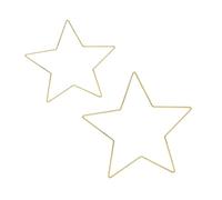 SAFIGLE 2 pièces Lot de Cercles Fer Étoile pour Décoration Murale DIY Cadres Macramé Résistants pour Couronnes Végétales et Bricolage Maison