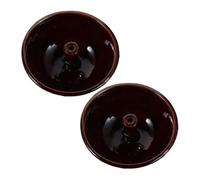 SAFIGLE 2 pièces Lot de Lampes à Huile Céramique Vintage pour Diwali Porte-Lampes Traditionnels pour Sanctuaire Hindou Décorations de Prière et Rituels Éclairage Symbolique pour Fête