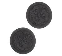 SAFIGLE 2 Pièces Modèle de Gravure Miniature en Brique Noire Style Chinois Antique Portable pour Apprentissage DIY et Pratique Familiale Traditionnelle