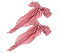 SAFIGLE 2 Pièces Nœuds Roses pour Cheveux Barrettes à Nœud Clips Crocodiles Accessoires de Coiffure pour Femmes et Garçons Filles