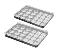 SAFIGLE 2 pièces Palette de Fards à Paupières Vide Magnétique Rangement Pratique pour Fards DIY et Compact pour Voyage et Retouches