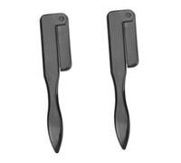 SAFIGLE 2 pièces Peigne à Cils Acier Inoxydable Peigne Sourcils Professionnel Pliable Ergonomique et Facile à Nettoyer pour Séparation des Cils ou Après Mascara Usage Salon et Personnel