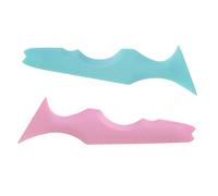 SAFIGLE 2 Pièces Pochoirs à Eyeliner Silicone Réutilisables de Outils de Pratiques pour Débutants pour Dessiner Lignes Précises Yeux