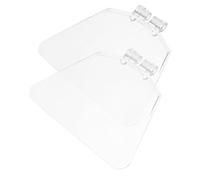SAFIGLE 2 pièces Protection Transparente pour Meuleuse Capot Anti-poussière Plastique Protège-Yeux Établi Garde Éclats pour Outils Électriques Facile à Installer