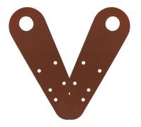 SAFIGLE 2 Pièces Protections de Orteils en Cuir Marron | Protection les Chocs Frottements, Design Plat, pour Patins à Bout Plat et Glace