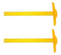 SAFIGLE 2 pièces Règle T Transparente Portable Plastique Règle Architecte Précise Légère et Facile à Transporter pour Dessin Technique et Mesure Précise Lot