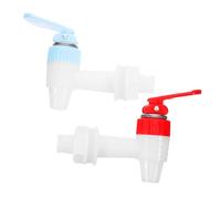 SAFIGLE 2 pièces Robinet Distributeur Eau Plastique Bec Verseur Détachable pour Bonbonne Fût à Vin et Distributeur Eau Installation Facile Silicone et Plastique Couleur Couleur Aléatoire