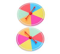 SAFIGLE 2 pièces Roue de Jeu Tournante Colorée avec Flèche Rotative pour Activités de Groupe pour Fêtes Classe et Animation Sociale Compacte et Portable Lot de Roues