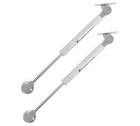 SAFIGLE 2 pièces Support Hydraulique à Gaz pour Meuble Vérin Télescopique Silencieux avec Fermeture Amortie Résistance Élevée et Protection des Doigts Adapté pour Armoires et Coffres