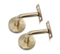 SAFIGLE 2 pièces Support Mural pour Main Courante Escalier Acier Inoxydable Support Solide et Stable pour Garde-corps Plat ou Design Moderne pour Sécurité Intérieure