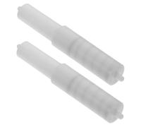 SAFIGLE 2 pièces Support Papier Toilette Plastique Blanc Tige à Ressort Extensible Insert de Remplacement pour Distributeur Standard Adapté Aux Hôtels et Salles de Bain Publiques Lot