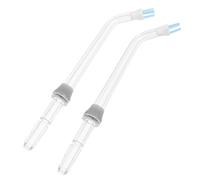 SAFIGLE 2 Pièces Têtes de Brosse pour Irrigateur Oral en Acrylique, Accessoires Profonds pour Nettoyage Domicile, Compatibles Implants et Appareils Dentaires