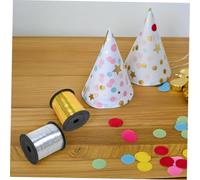 SAFIGLE 2 rouleaux Ruban Décoratif Pailleté Yards Ruban Métallique Brillant pour Cadeau Décoration Ballon et Fête pour DIY et Événements