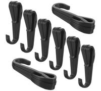 SAFIGLE 20 Clips de Fixation Bidirectionnels pour Lampe Frontale de Casque de Chantier Crochets Solides pour Accessoires Casques de Sécurité Compatibles avec Éclairage sans Utilisation