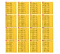 SAFIGLE 20 Feuilles Étiquettes Adhésives pour Panneaux Électriques en Papier Jaune, Identification des Circuits, 20 Feuilles pour Boîtiers Électriques, Adaptées aux Nouvelles Installations