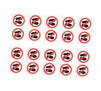 SAFIGLE 20 pièces Autocollants de Sécurité Factory No Stepping Stickers Étiquettes Adhésives Avertissement Usine Signalisation Interdiction de Marcher pour Atelier et Équipements
