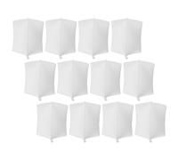 SAFIGLE 20 Pièces Ballon Blanc de Lanterne Cube en Pa Léger Surface Écrivable pour Décoration Anniversaire et Événements Intérieurs