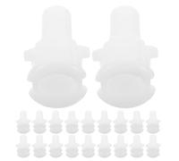 SAFIGLE 20 Pièces Boîtier D'axe pour Déflecteur D'air Conditionné Blanc en Plastique, Fixation Sécurisée et Remplacement Facile, Adapté aux Bureaux et Espaces Commerciaux
