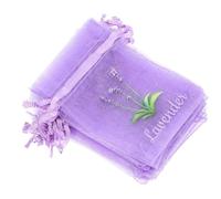 SAFIGLE 20 pièces Lot de Sachets Vides pour Lavande Organza Sacs Filet Durables à Cordon Multi-usages pour Épices Bijoux et Fleurs Séchées Pochettes Parfumées Pratiques