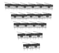 SAFIGLE 20 pièces Micro-interrupteur Fin de Course Micro Switch Remplacement Haute Précision Mécanisme Réactif Ppa pour Équipements Électroniques et Mécaniques
