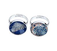 SAFIGLE 20 pièces Patch Verre Rond Plat pour Fabrication Bijoux DIY Accessoires Artisanaux Multicolores Matériel Créatif pour Boucles Oreilles et Décoration