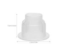 SAFIGLE 200 Pièces Aromatherapy Jar Lids Transparent Cap Plugs For Perfume And Essential Oil Diffuser Bottles Replacement Stopper For Reeds