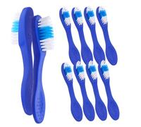 SAFIGLE 20pièces Brosse à Dents Douce Brins Pour Sécurité Brosse à Dents Courte Pour Voyage Et Camping Conçue Pour Environnements Sensibles Comme Prisons Et Hôpitaux Couleur Bleue