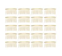SAFIGLE 20pièces Peignes à Cheveux Métal Doré Accessoires De Mariage Barrette à Cheveux Invisible Pour Chignons Peignes Décoratifs Pour Voiles Et Coiffures Élégantes